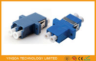 PBT Fiber Optic Adapter LC Duplex SC Footprint Type Blue Single Mode High Density