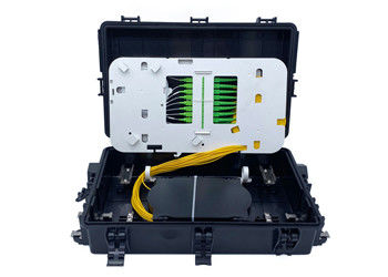 FTTH Aerial Fiber Optic Junction Splice Box 72 144 Cores With Mini Splitter 1x16 1x8 SC Couplers
