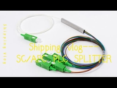 1*4 SC/APC مینی PLC Splitter Block نوع 900um FTTH PON Passive ODN LSZH 1 متر Pigtails