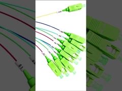 کانکتور 1x3 فیبر نوری PLC Splitter تک حالته G657A SC APC کانکتور 1260 - 1650 نیوتن متر