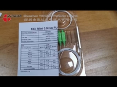 1x9 لوله فولادی NAP فیبر نوری Splitter G657A1 FTTR PLC Splitter SC APC Connector