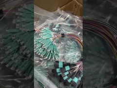 MPO / MTP - LC Fan Out Fiber Optic Cable 0.9mm SM کابل فیبر ساده