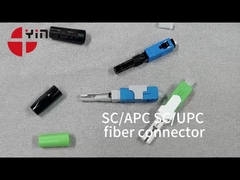 SC FC LC Field Installable ST Fiber Optic Connector SC / APC ضد آب