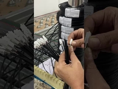 خود پشتیبانی FTTH پیچ کابل SC - SC فیبر قطره کابل سیاه FRP LSZH 20M