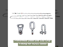 اتصال انتهایی مرده از پیش ساخته شده 1/7 اینچ 3/16 اینچ 5/16 اینچ 3/8 اینچ برای کابل ADSS