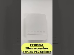 جعبه پایان فیبر نوری با 1X5 Splitter برای FTTH خانه و بیرونی دیوار نصب شده