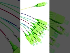 توزیع کارآمد سیگنال های نوری فیبر نوری PLC Splitter 1 * 4 بدون کانکتور برای شبکه های PON