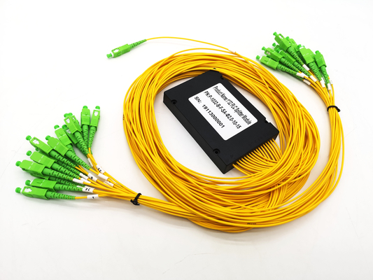 خرید شکاف کننده فیبر نوری PLC PON 1x32 SC سفارشی FTTH و شکاف CATV از دست دادن تولید آنلاین