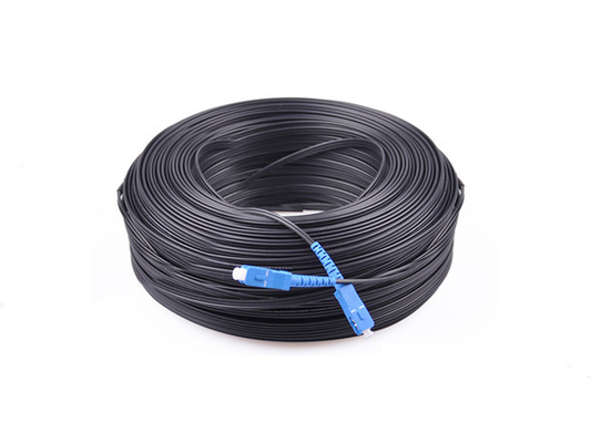 خرید FTTH شکل 8 کابل فیبر نوری وصله کابل فیبر نوری 200M مشکی 2.0*3.0mm تولید آنلاین
