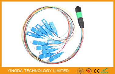 خرید MPO / MTP - کابل فیبر نوری LC Fan Out 0.9mm کابل فیبر سیمپلکس SM تولید آنلاین