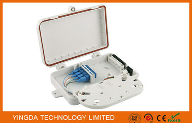 خرید Ftth / Fttx مینی پلاستیکی دیوار کوه 4 PortS قطره فیبر نوری کانکتور خم شدن تولید آنلاین