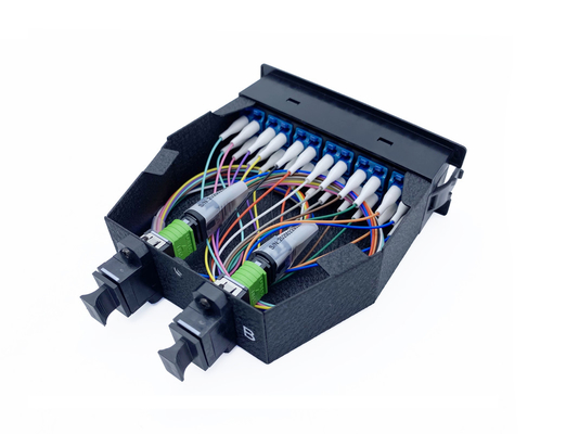 خرید ماژول کاست 8 فیبر MPO G657A2 LSZH OM3 10G کابل چند حالته برای مرکز داده تولید آنلاین
