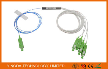خرید 1 * 4 SC / APC بدون بلوک PLC بلوک نوع بلوک 900um FTTH PON منفعل ODN LSZH 1Meter Pigtails تولید آنلاین