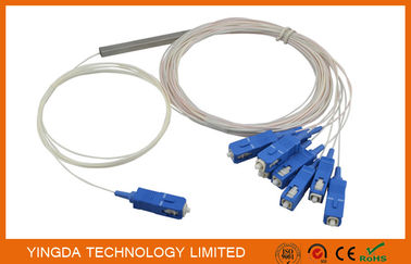 خرید GPON 1 x 8 فیبر نوری PLC ماژول Splitter بدون انعکاس با 0.9mm کابل Smf-28e G657 تولید آنلاین
