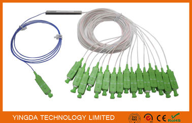 خرید GPON FTTH فیبر نوری منفعل Mini Optical Splitter 1*16 900um کانکتورهای SC APC تک حالته تولید آنلاین