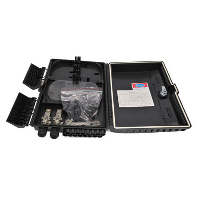 خرید فايبر توليد کننده در خارج از خانه جعبه توزیع Splitter اپتیکال Mid Span سیاه ABS برای 1x16 PLC Splitter تولید آنلاین