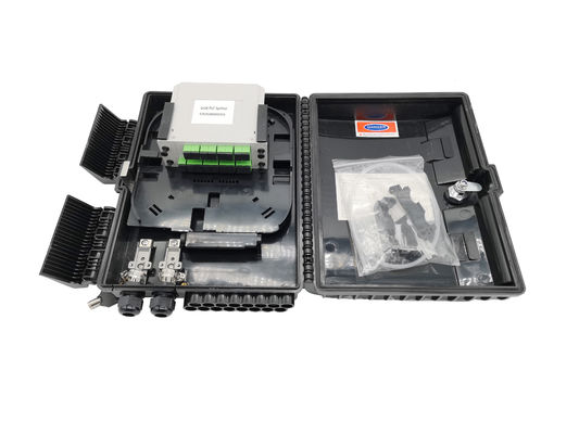 خرید جعبه پایانه کابل فیبر نوری شکافنده پلاستیکی 1X16 دیواری GPON NAP CTO تولید آنلاین