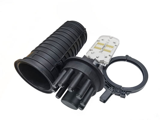 خرید 24-144 هسته گرما کوچک شدن گنبد فیبر نوری Splice بسته شدن 1 بیضوی 8port IP68 برای قطب کانال تولید آنلاین
