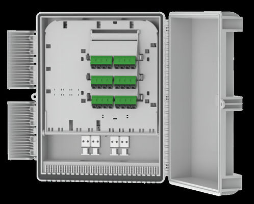 خرید 24 پورت Fiber Splitter Box آداپتورهای SC/LC دیوار/قطب نصب UV/مقاوم آب و هوا تولید آنلاین