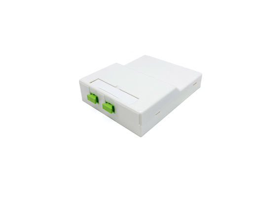 خرید 2 SC جعبه انتهای فیبر نوری تک / چند حالت برای شبکه داخلی FTTH تولید آنلاین