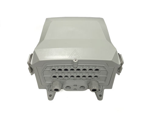 خرید YINGDA IP65 خاکستری / سفید فیبر تقسیم جعبه 8 - 24 پورت فیبر تقسیم جعبه تولید آنلاین