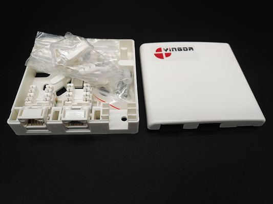 خرید 86نوع RJ45 شبکه فیبر نوری Rosette برای فیبر به دیوار داخلی خانه نصب شده تولید آنلاین