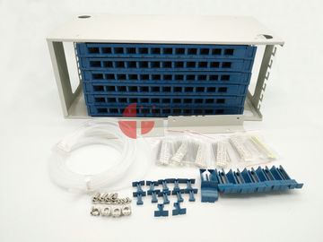خرید 72 پورت فیبر نوری ODF پچ پچ فیبر نوری، Rack Mount Fiber Distribution Unit SC تولید آنلاین