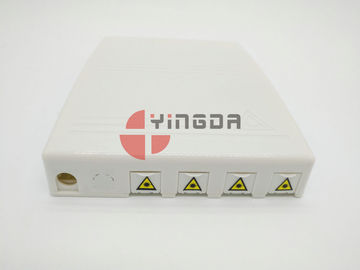 خرید 3 پورت 4 هسته FTTH Mini Termination جعبه ABS برای ورودی 7-10mm و 2x3mm قطره کابل ROHS تولید آنلاین