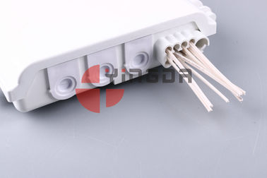 خرید ABS بیرونی Optical Splitter Box 8 هسته ها، جعبه قطع کابل کابل پایان برای 1x8 PLC Splitter سفید تولید آنلاین