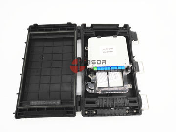 خرید 24 هسته FTTH PLC جعبه فیبر نوری شکافت، 8 پورت فیبر نوری جعبه فیبر IP65 تولید آنلاین