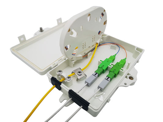 خرید تمام نصب نور خاکستری FTTH فیبر نوری جعبه برای 2pcs SC SX یا LC DX آداپتور تولید آنلاین