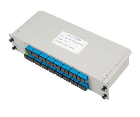 خرید تقسیم یکنواخت قدرت 1: 32 فیبر نوری PLC تقسیم افقی برای کابینت های شبکه تولید آنلاین