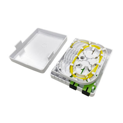 خرید FTTH PON پلاستیک Rosette Optical Caja ترمینال 2SC پورت فیبر نوری جعبه پایان برای نصب دیوار نصب تولید آنلاین