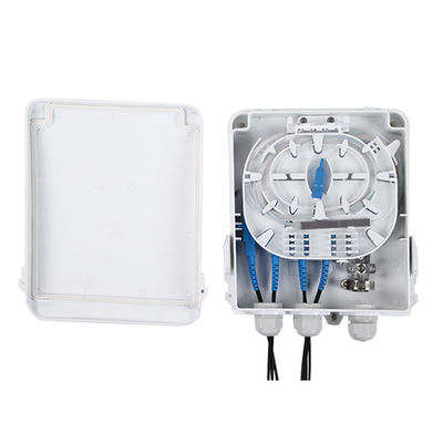 خرید جعبه تقسیم کننده فیبر نوری FDB0208D با براکت آداپتور 8SC و 8 آداپتور SC / APC برای توزیع تولید آنلاین