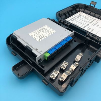 خرید FDB0208B جعبه پایانی فیبر نوری برای کاربردهای بیرونی با 2 سوراخ ورودی کابل و 8 آداپتور SC تولید آنلاین