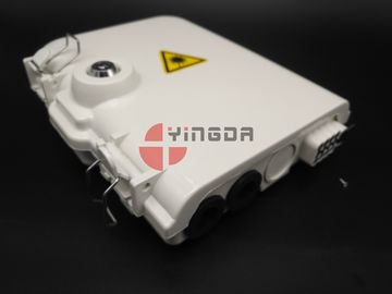 خرید فیبر پلاستیکی FTTH قطره کابل فیبر نوری جعبه شکاف 2 در 8 خارج از بندر داخلی / خارج از منزل تولید آنلاین