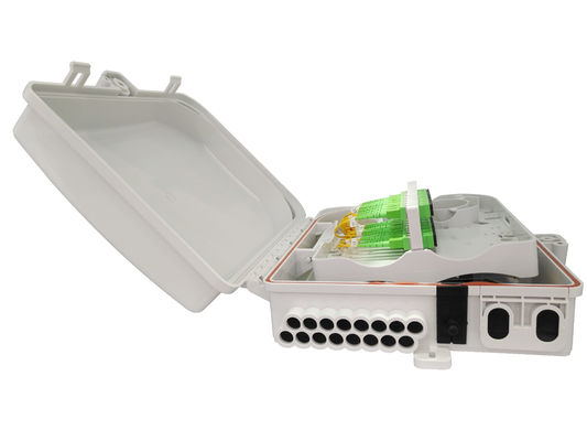 خرید جعبه تقسیم کننده فیبر نوری برای شبکه های FTTH 24 ظرفیت هسته ای IP65 تولید آنلاین
