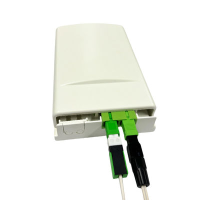 خرید دیوار نصب 2ports فیبر Temrination جعبه برای قطره کابل در محیط داخلی استفاده تولید آنلاین