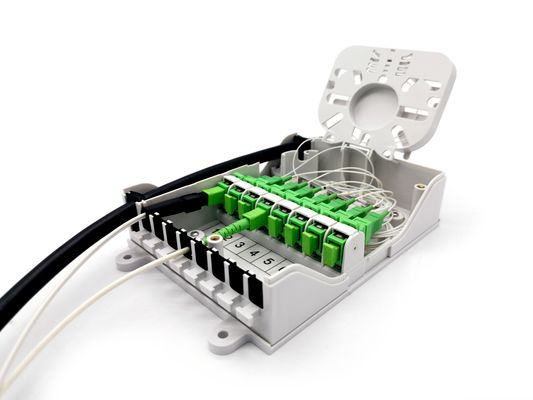 خرید 8 پورت باکس توزیع فیبر نوری SC از طریق طراحی در FTTH GPON CATV تولید آنلاین
