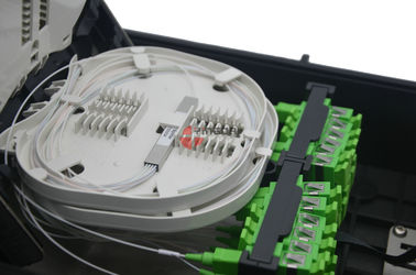 خرید GPON FDB درون خط 96 هسته ای PP سیاه 24 پورت SC فیبر نوری فیبر تقسیم دسترسی بستن ترمینال تولید آنلاین