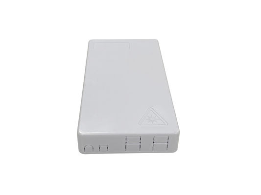 خرید جعبه انتهای فیبر نوری FTTH ABS White 4fibers برای کابل قطره صاف در داخل خانه تولید آنلاین