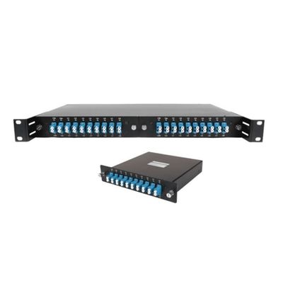 خرید 19 اینچ ریک ثابت فیبر نوری WDM ماژول های DWDM کیست X3 قابل وصل برای انتقال FTTH تولید آنلاین