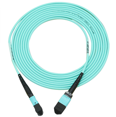 خرید کابل 400G MPO MPO به MPO Patch Cord زنانه OM3 16 فیبر نوع B 5M تولید آنلاین