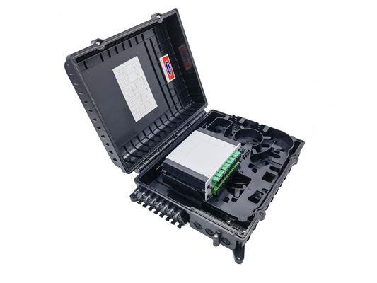 خرید جعبه تقسیم کننده نوری بیرونی 3in 16out با ماژول LGX برای 2x3mm فلت قطره کابل خروجی مواد PC ABS تولید آنلاین