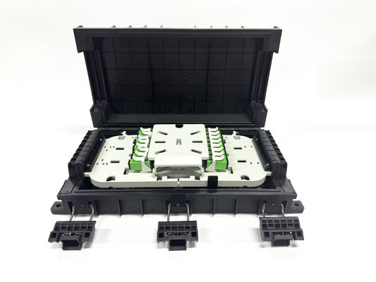 خرید Fiber 1:16 PLC splitter Box Outdoor Fiber Optic Distribution Enclosure Mini FTTH Termination Box cajas nap box IP65 تولید آنلاین