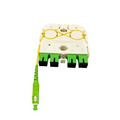 خرید New FTTH Fiber Optic 1x4 SC APC Mini Cassette Direct Input Exclusive Design LGX PLC Splitter for Russia تولید آنلاین