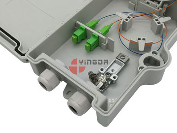 خرید FTTH 4 هسته فیبر جعبه خروجی در فضای باز، جعبه اتصال فیبر نوری SC آداپتور تولید آنلاین