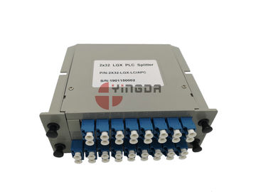 خرید 1x32 2x32 Lgx Plc Splitter فیبر نوری کابل تنها حالت با LC SC سوپاپ تولید آنلاین