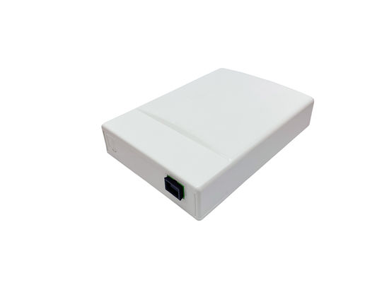 خرید FTTH 1 Port Slide In Lock Socket Panel SC فیبر نوری خاتمه جعبه دیوار سفید تولید آنلاین