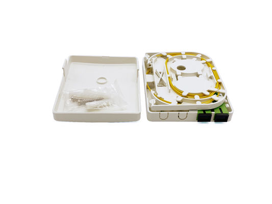 خرید 2 هسته SC Fibra Optica Rosette برای فیبر به دیوار داخلی منزل نصب شده با کاست تولید آنلاین